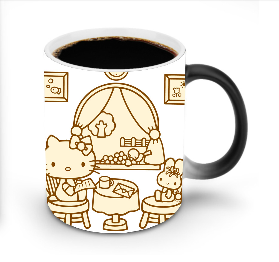 （画像用） Hello Kitty ハローキティ 温度変色マグカップ