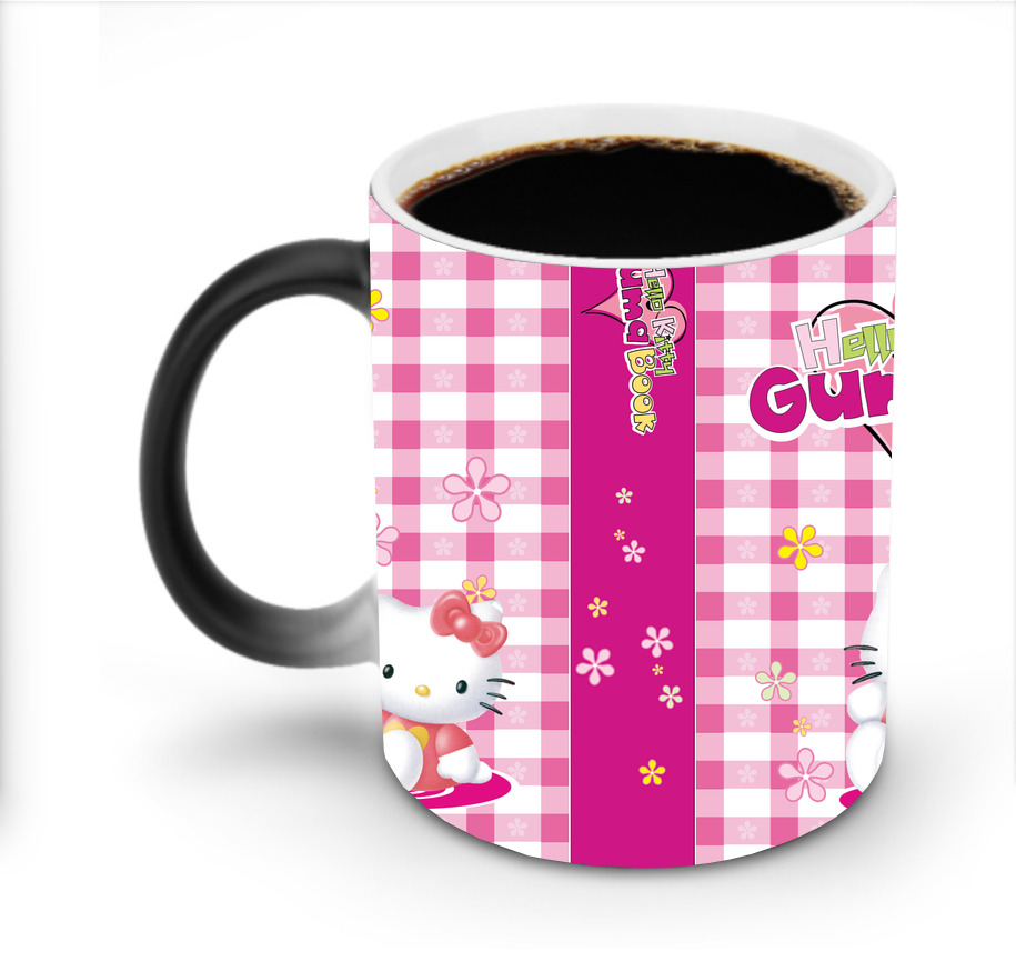 （画像用） Hello Kitty ハローキティ 温度変色マグカップ