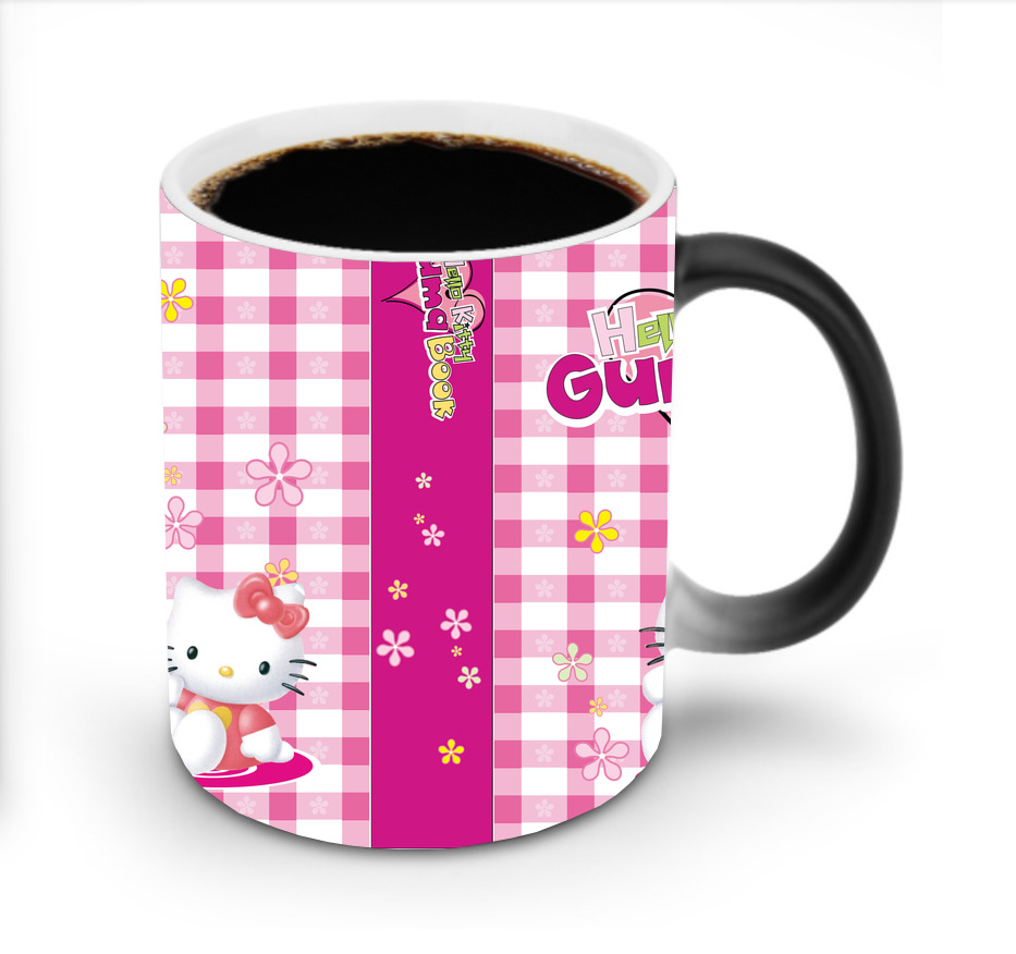 （画像用） Hello Kitty ハローキティ 温度変色マグカップ