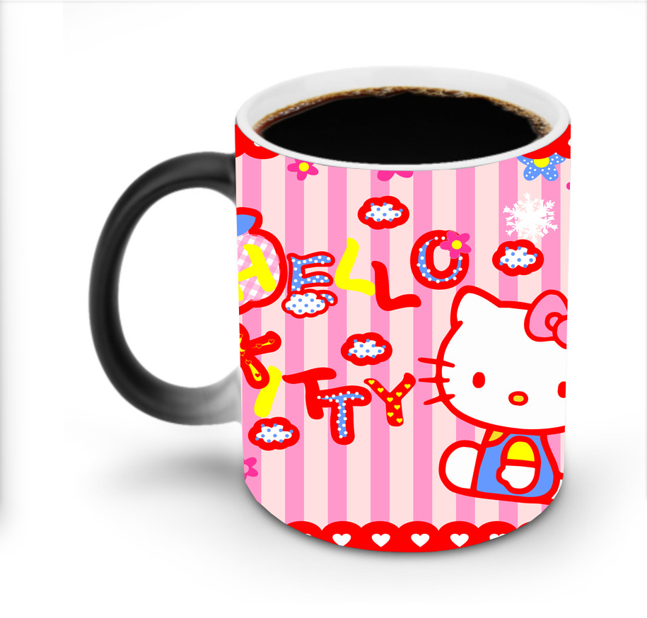 （画像用） Hello Kitty ハローキティ 温度変色マグカップ