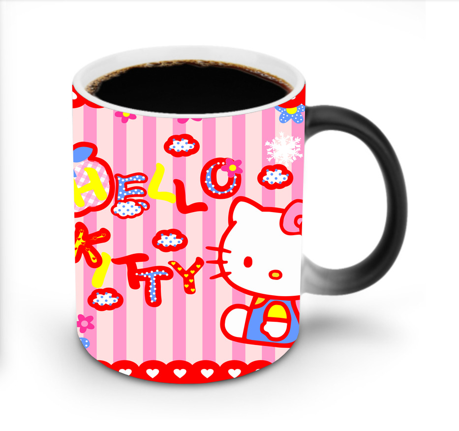 （画像用） Hello Kitty ハローキティ 温度変色マグカップ