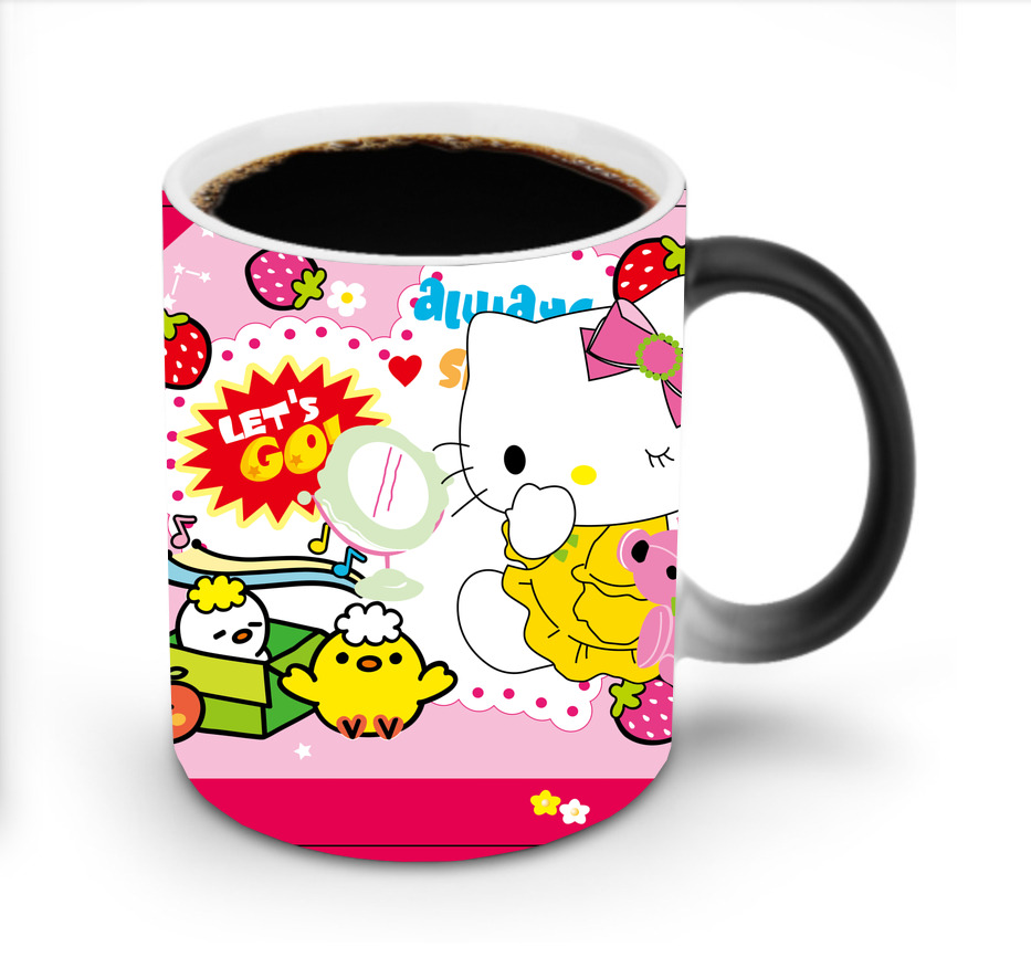 （画像用） Hello Kitty ハローキティ 温度変色マグカップ