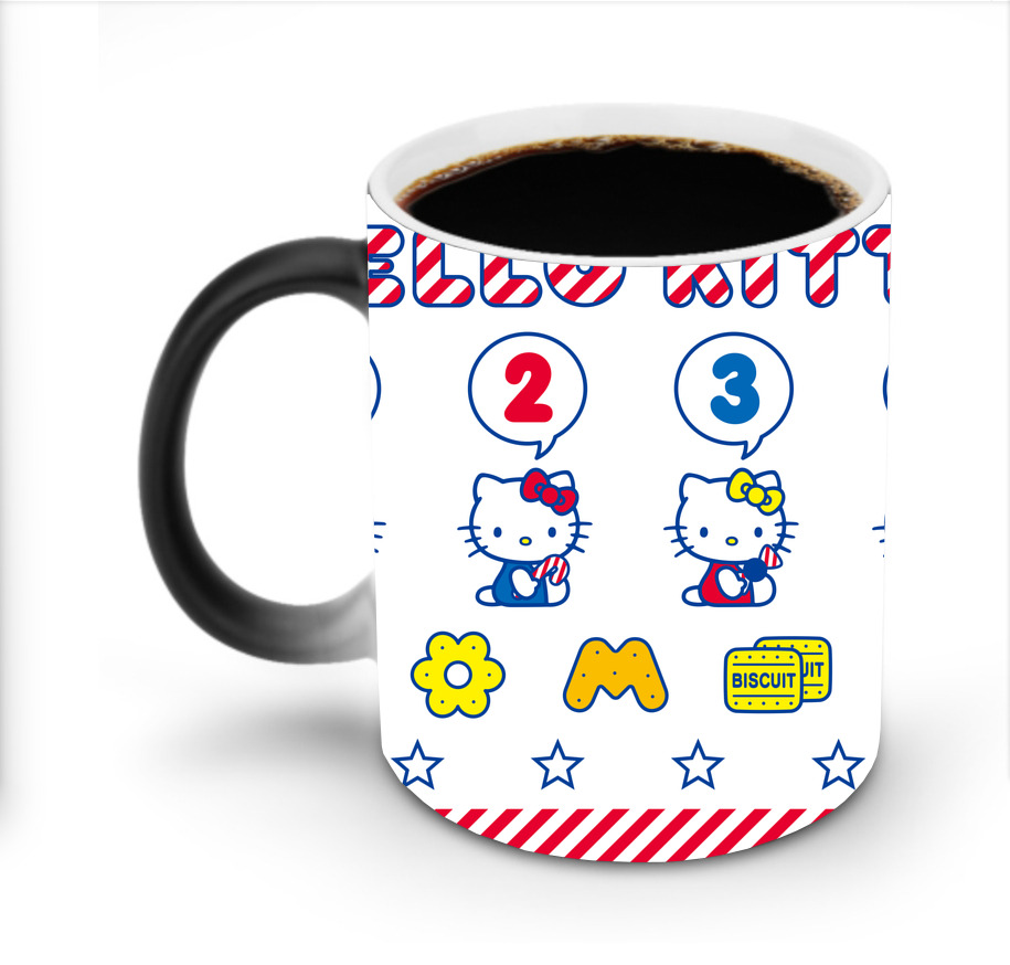 （画像用） Hello Kitty ハローキティ 温度変色マグカップ