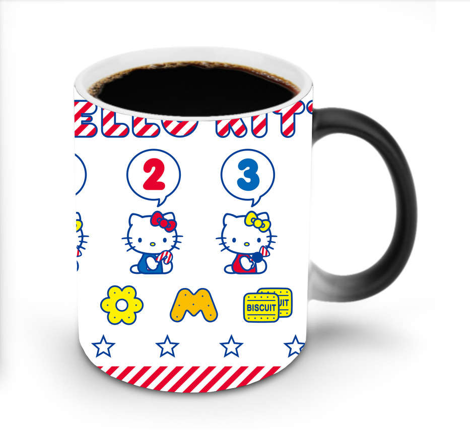 （画像用） Hello Kitty ハローキティ 温度変色マグカップ