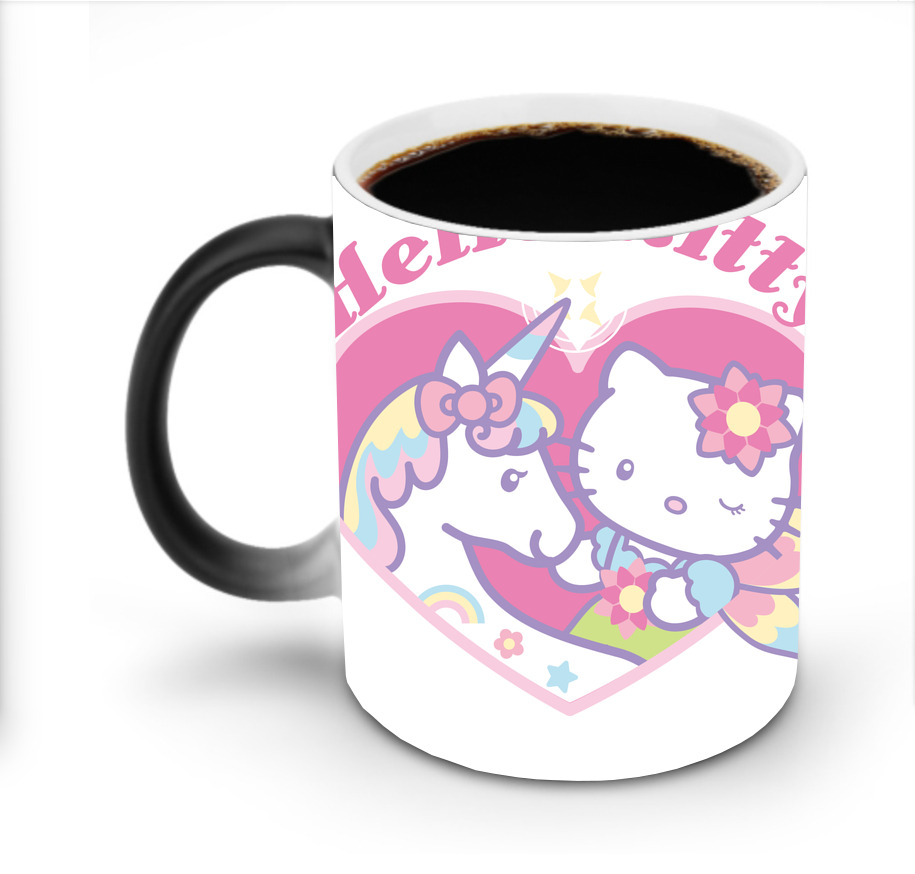（画像用） Hello Kitty ハローキティ 温度変色マグカップ