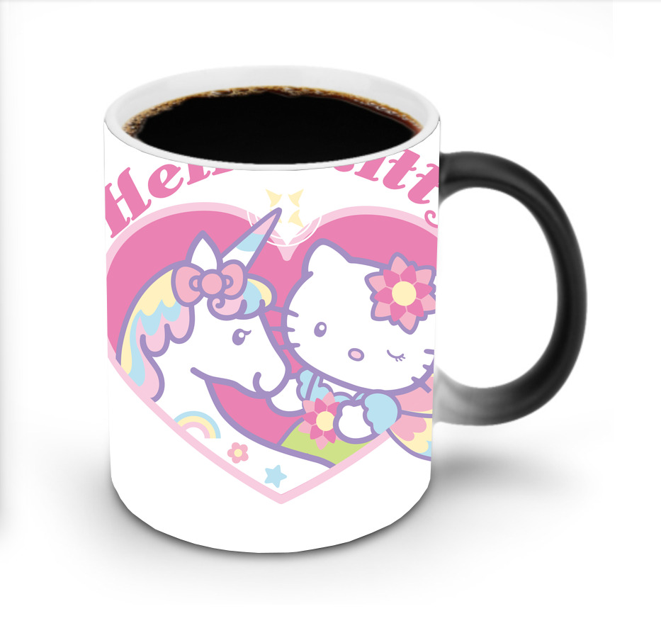 （画像用） Hello Kitty ハローキティ 温度変色マグカップ