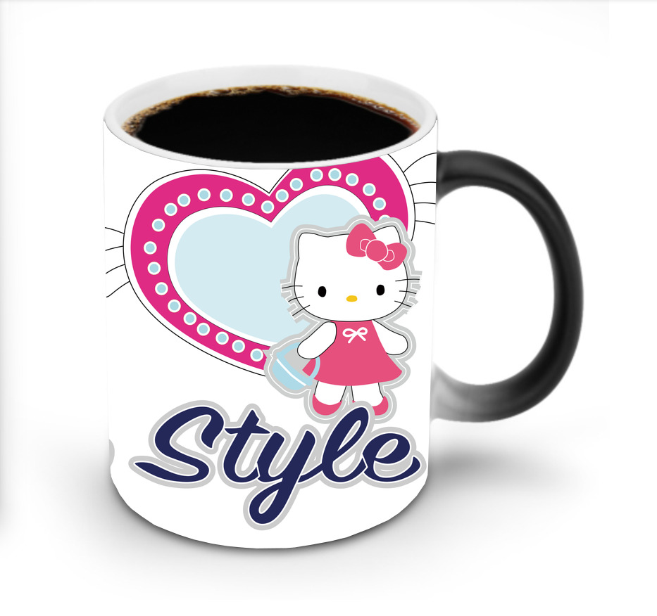 （画像用） Hello Kitty ハローキティ 温度変色マグカップ