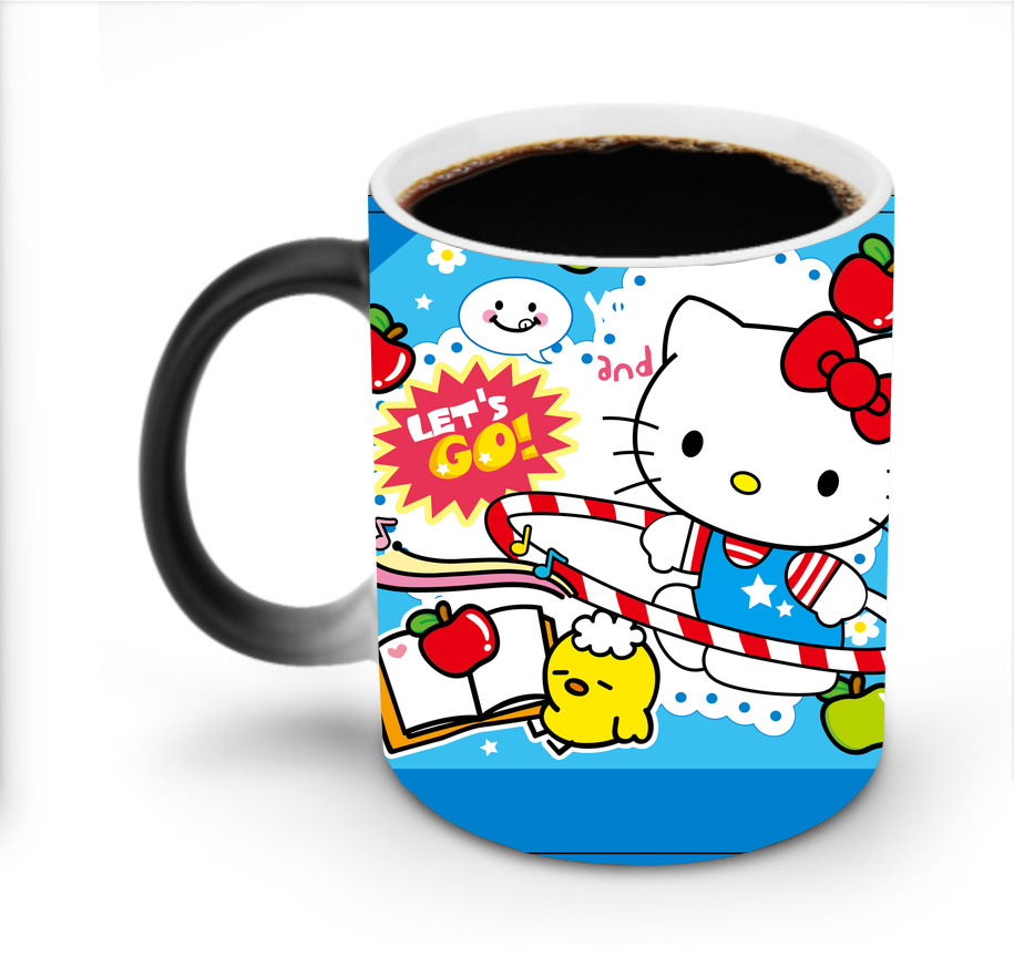 （画像用） Hello Kitty ハローキティ 温度変色マグカップ