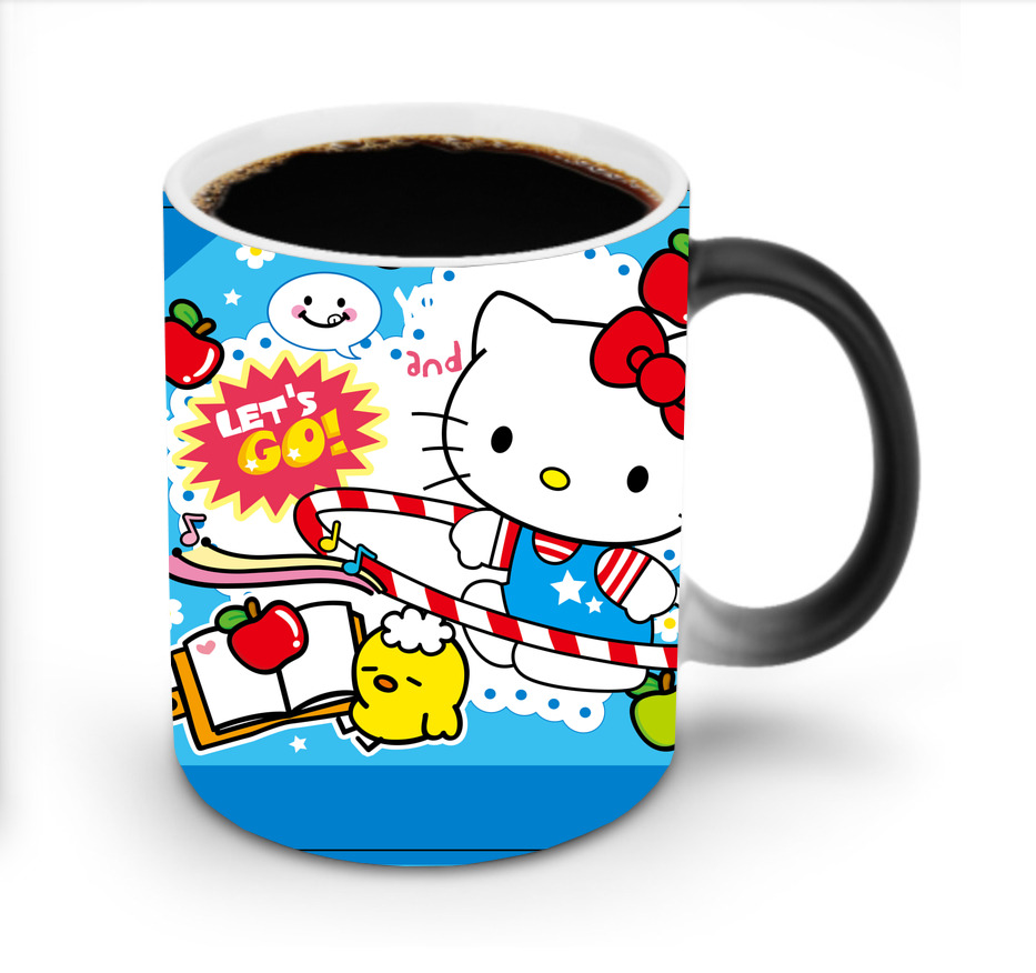 （画像用） Hello Kitty ハローキティ 温度変色マグカップ