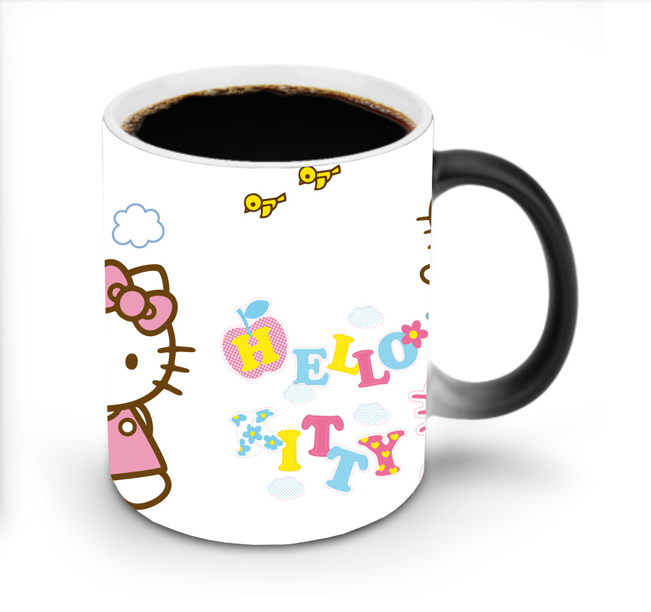 （画像用） Hello Kitty ハローキティ 温度変色マグカップ