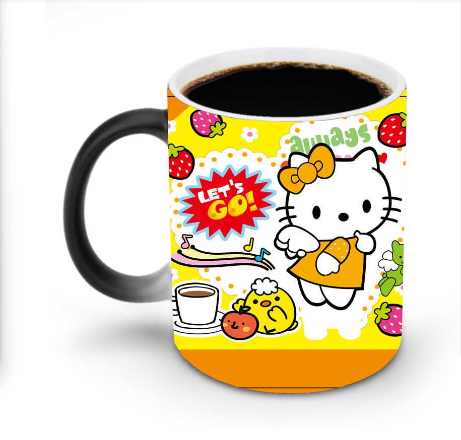 （画像用） Hello Kitty ハローキティ 温度変色マグカップ