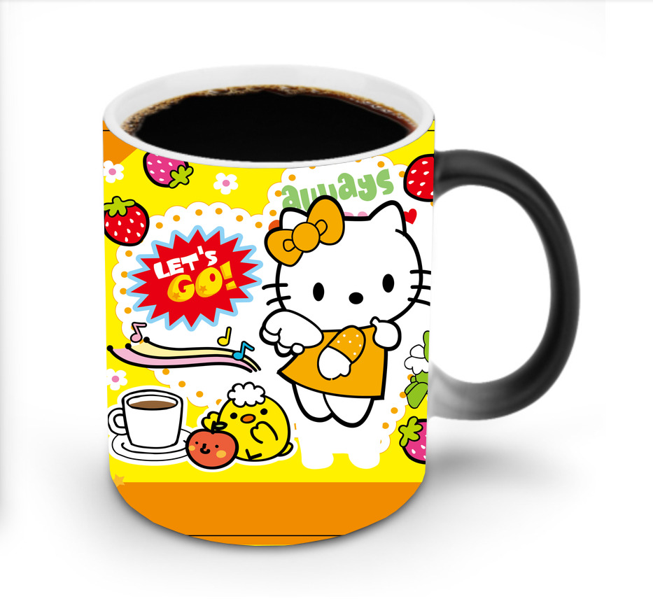 （画像用） Hello Kitty ハローキティ 温度変色マグカップ
