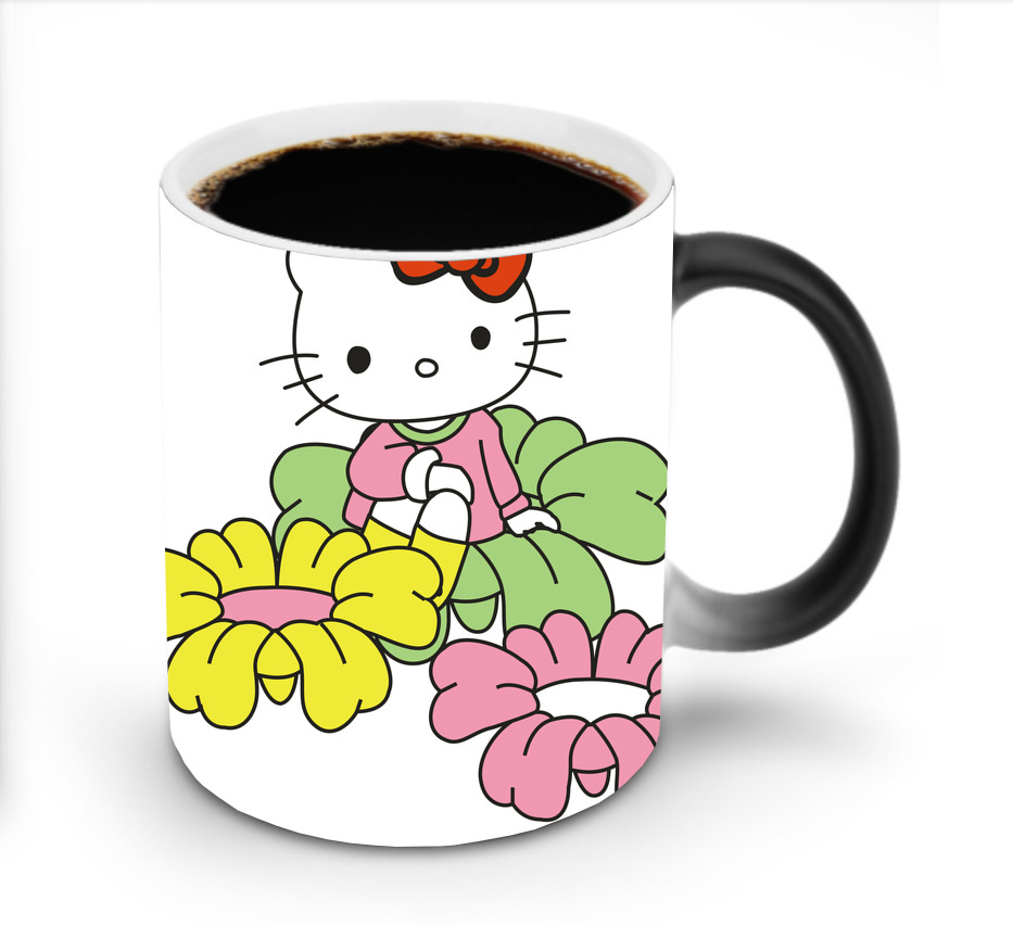 （画像用） Hello Kitty ハローキティ 温度変色マグカップ