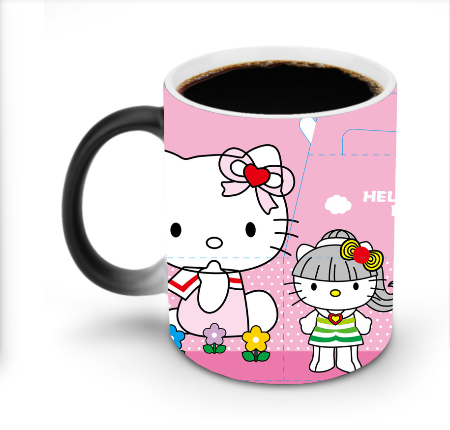 （画像用） Hello Kitty ハローキティ 温度変色マグカップ