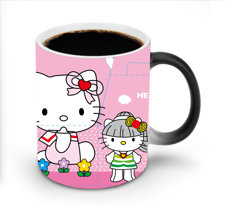 （画像用） Hello Kitty ハローキティ 温度変色マグカップ