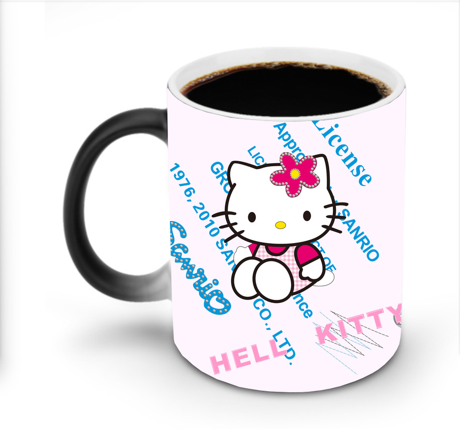 （画像用） Hello Kitty ハローキティ 温度変色マグカップ