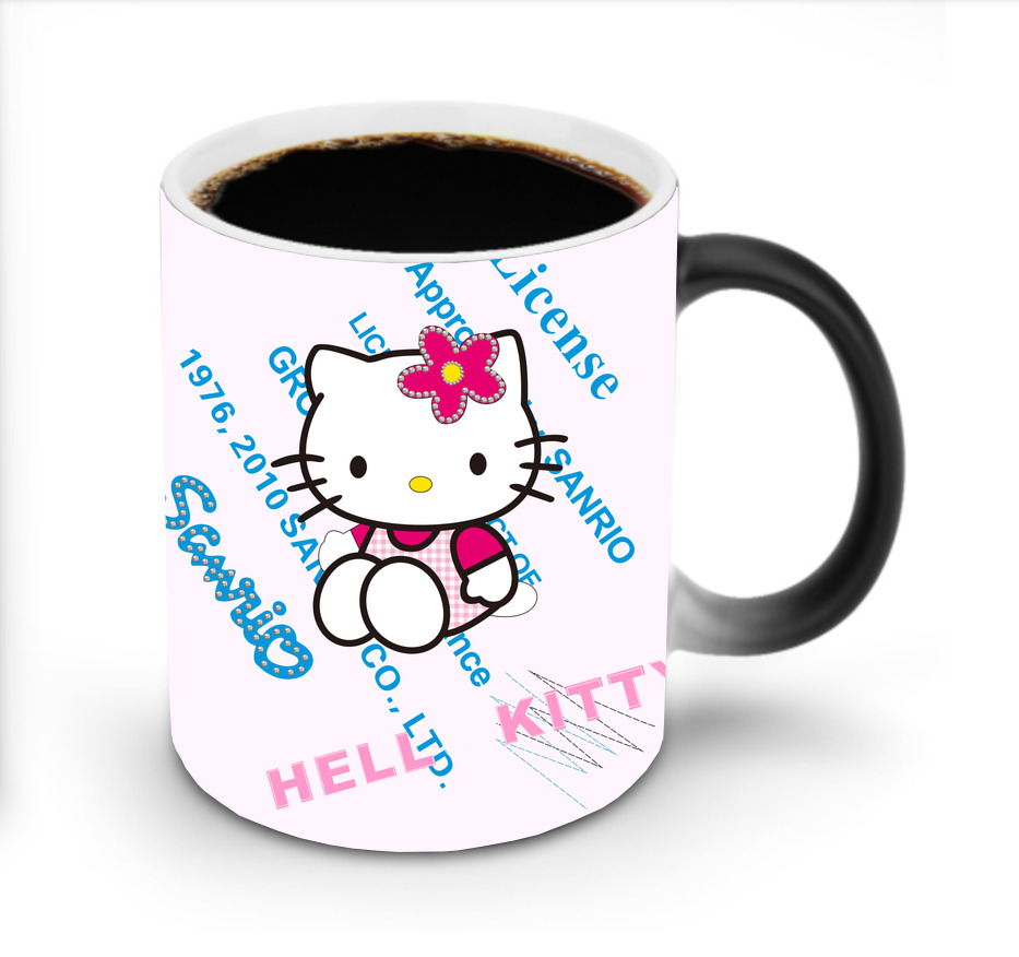 （画像用） Hello Kitty ハローキティ 温度変色マグカップ
