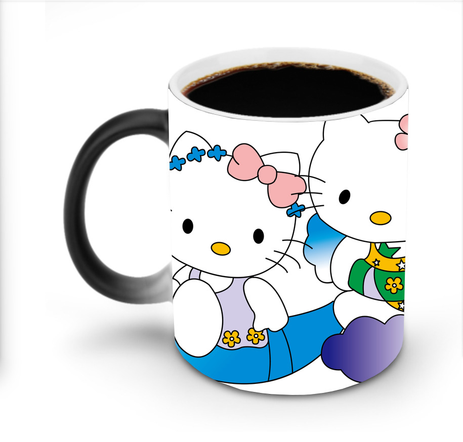 （画像用） Hello Kitty ハローキティ 温度変色マグカップ