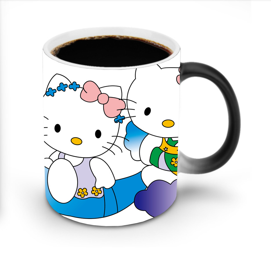 （画像用） Hello Kitty ハローキティ 温度変色マグカップ