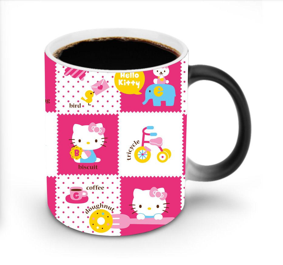 （画像用） Hello Kitty ハローキティ 温度変色マグカップ