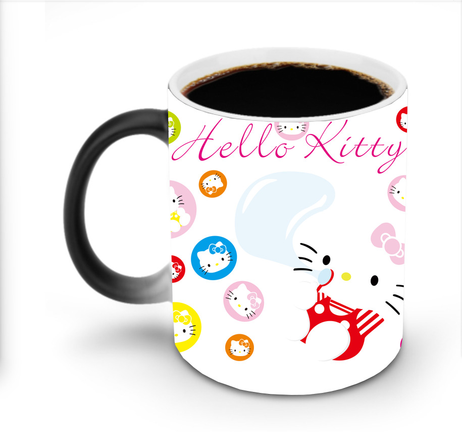 （画像用） Hello Kitty ハローキティ 温度変色マグカップ