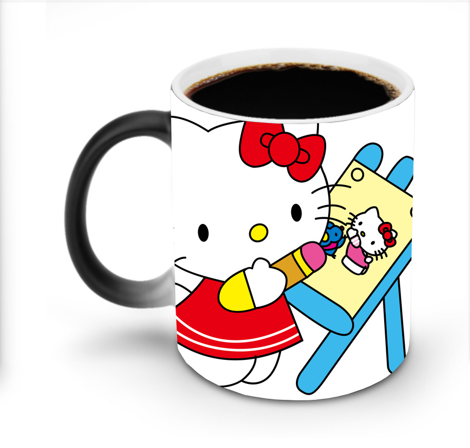 （画像用） Hello Kitty ハローキティ 温度変色マグカップ