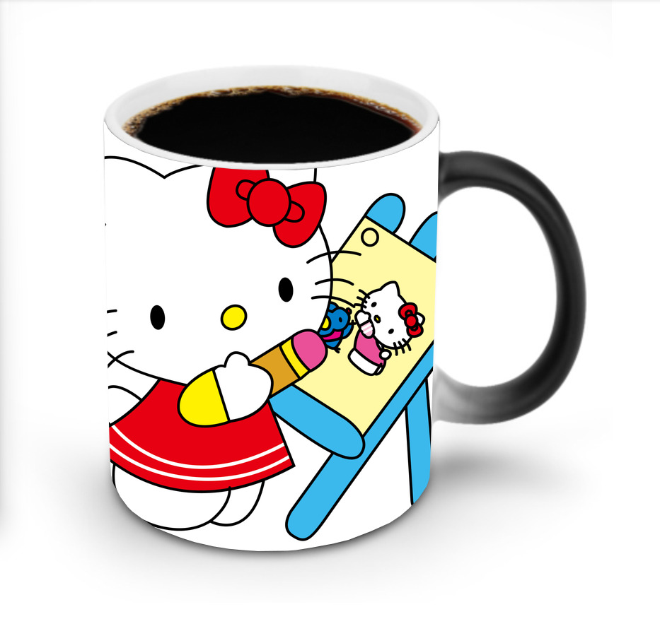 （画像用） Hello Kitty ハローキティ 温度変色マグカップ