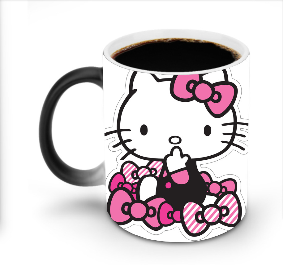 （画像用） Hello Kitty ハローキティ 温度変色マグカップ
