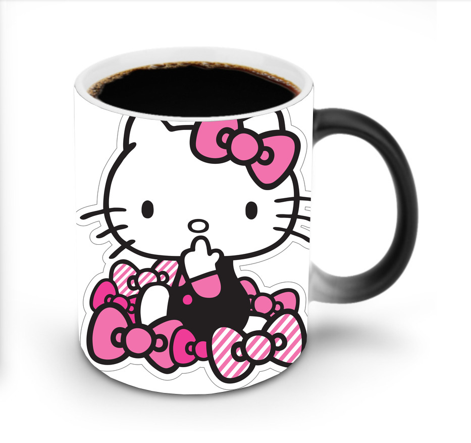 （画像用） Hello Kitty ハローキティ 温度変色マグカップ