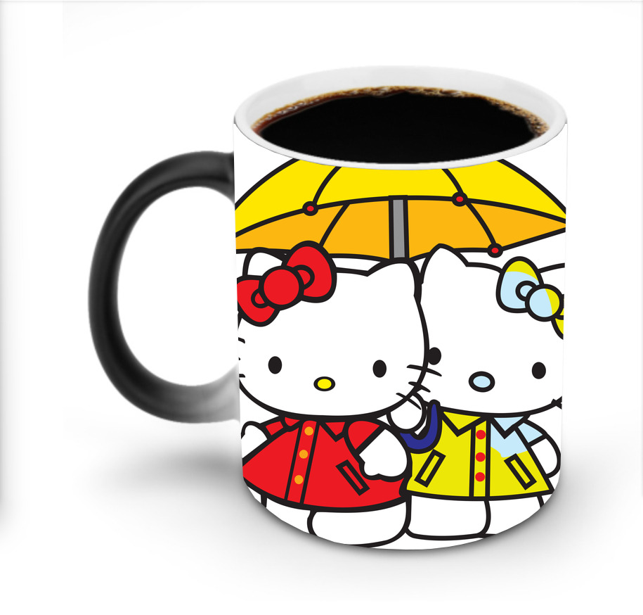 （画像用） Hello Kitty ハローキティ 温度変色マグカップ