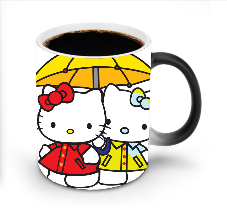 （画像用） Hello Kitty ハローキティ 温度変色マグカップ