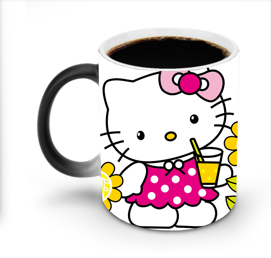 （画像用） Hello Kitty ハローキティ 温度変色マグカップ