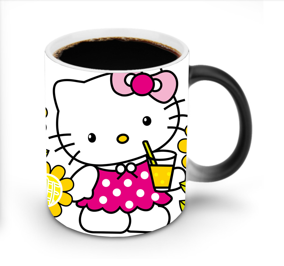（画像用） Hello Kitty ハローキティ 温度変色マグカップ