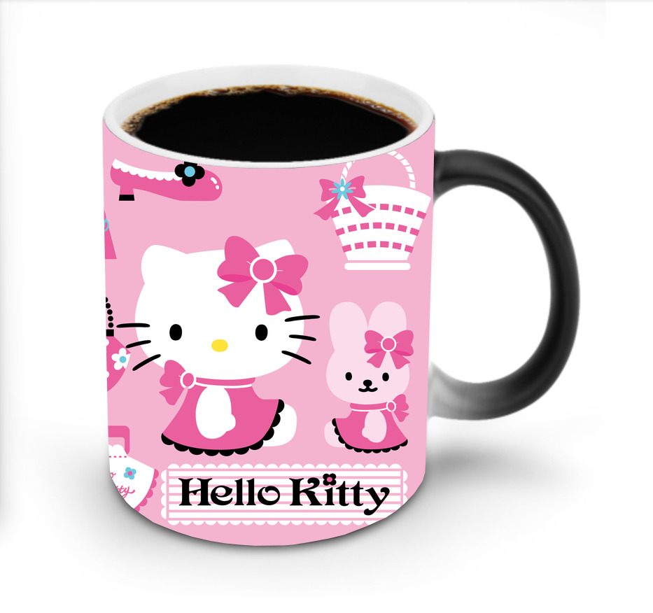 （画像用） Hello Kitty ハローキティ 温度変色マグカップ