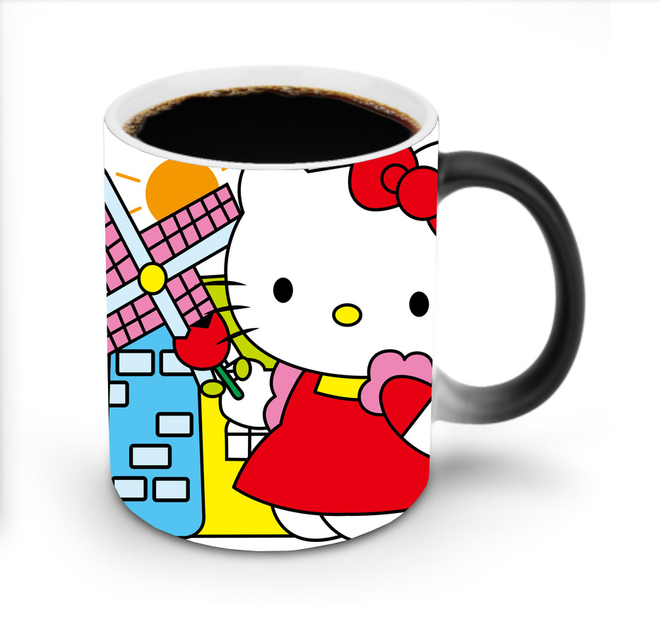 （画像用） Hello Kitty ハローキティ 温度変色マグカップ