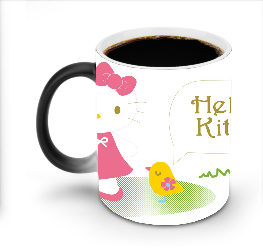（画像用） Hello Kitty ハローキティ 温度変色マグカップ