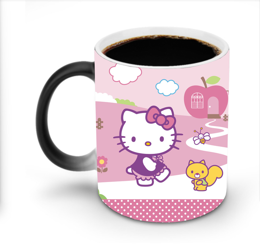 （画像用） Hello Kitty ハローキティ 温度変色マグカップ