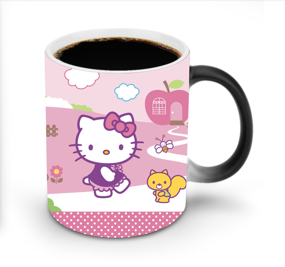 （画像用） Hello Kitty ハローキティ 温度変色マグカップ