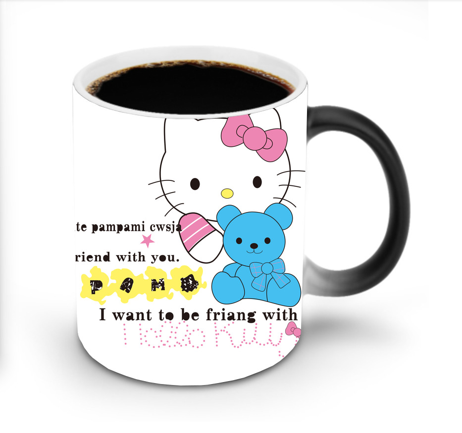（画像用） Hello Kitty ハローキティ 温度変色マグカップ