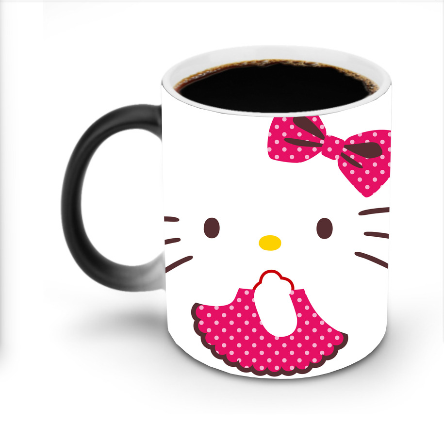 （画像用） Hello Kitty ハローキティ 温度変色マグカップ