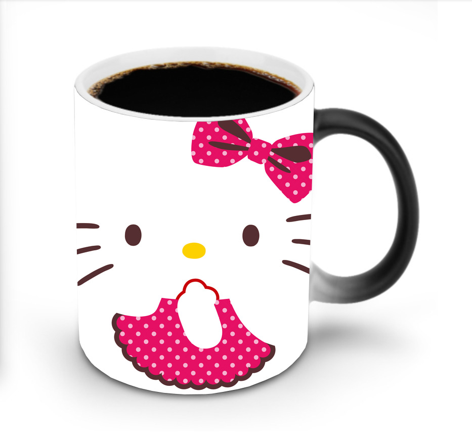 （画像用） Hello Kitty ハローキティ 温度変色マグカップ