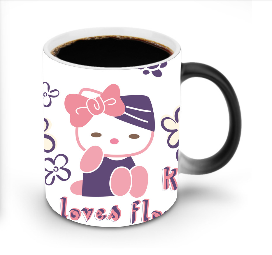 （画像用） Hello Kitty ハローキティ 温度変色マグカップ