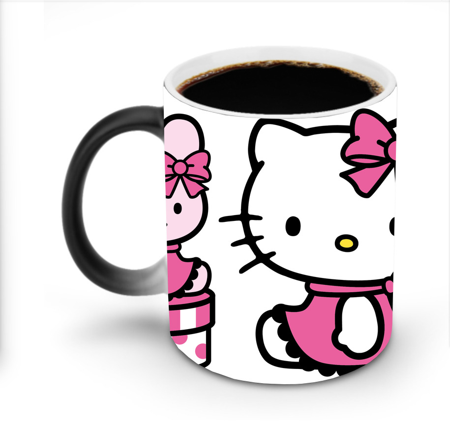 （画像用） Hello Kitty ハローキティ 温度変色マグカップ