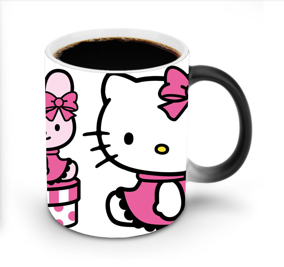 （画像用） Hello Kitty ハローキティ 温度変色マグカップ