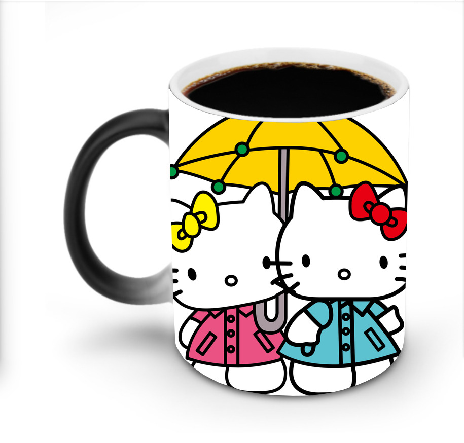 （画像用） Hello Kitty ハローキティ 温度変色マグカップ