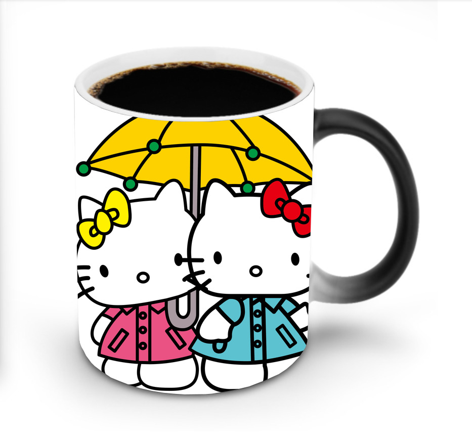 （画像用） Hello Kitty ハローキティ 温度変色マグカップ