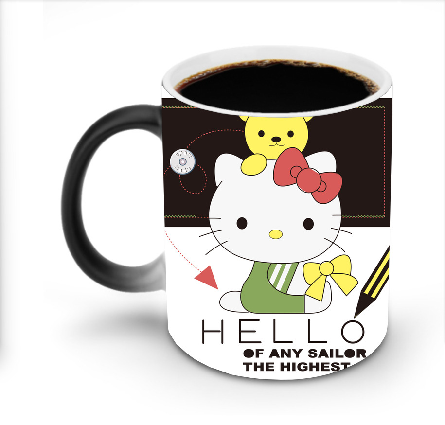（画像用） Hello Kitty ハローキティ 温度変色マグカップ