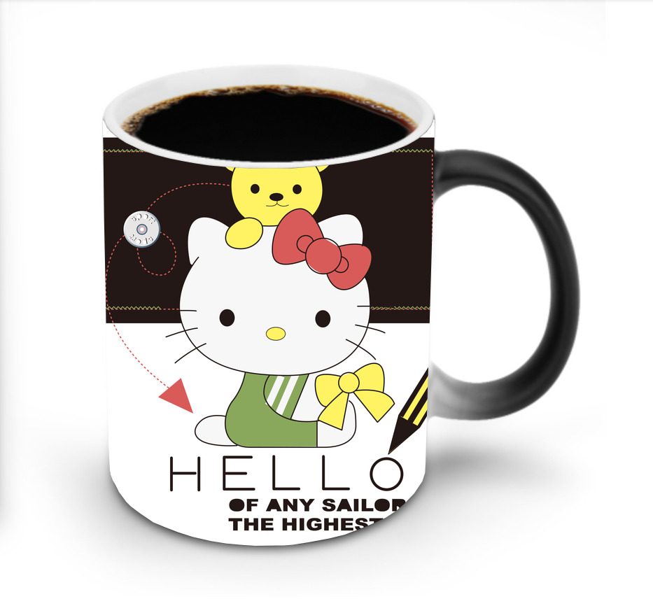 （画像用） Hello Kitty ハローキティ 温度変色マグカップ