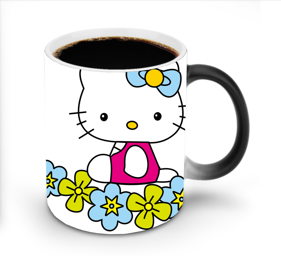 （画像用） Hello Kitty ハローキティ 温度変色マグカップ