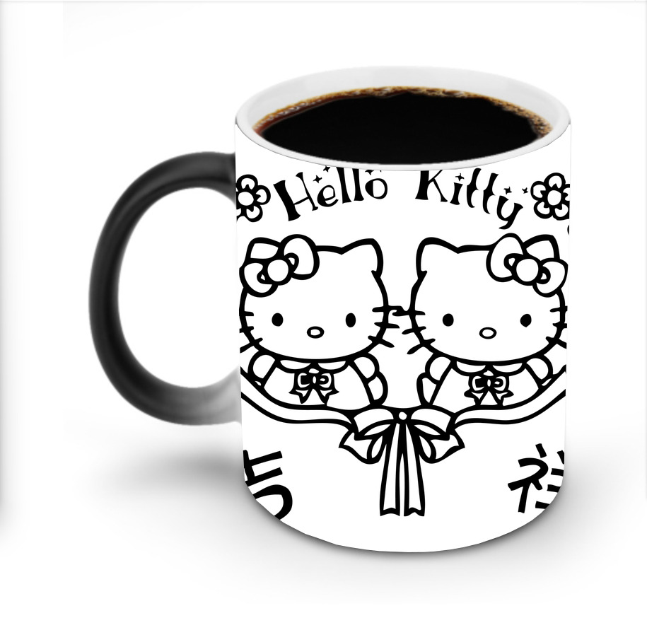 （画像用） Hello Kitty ハローキティ 温度変色マグカップ
